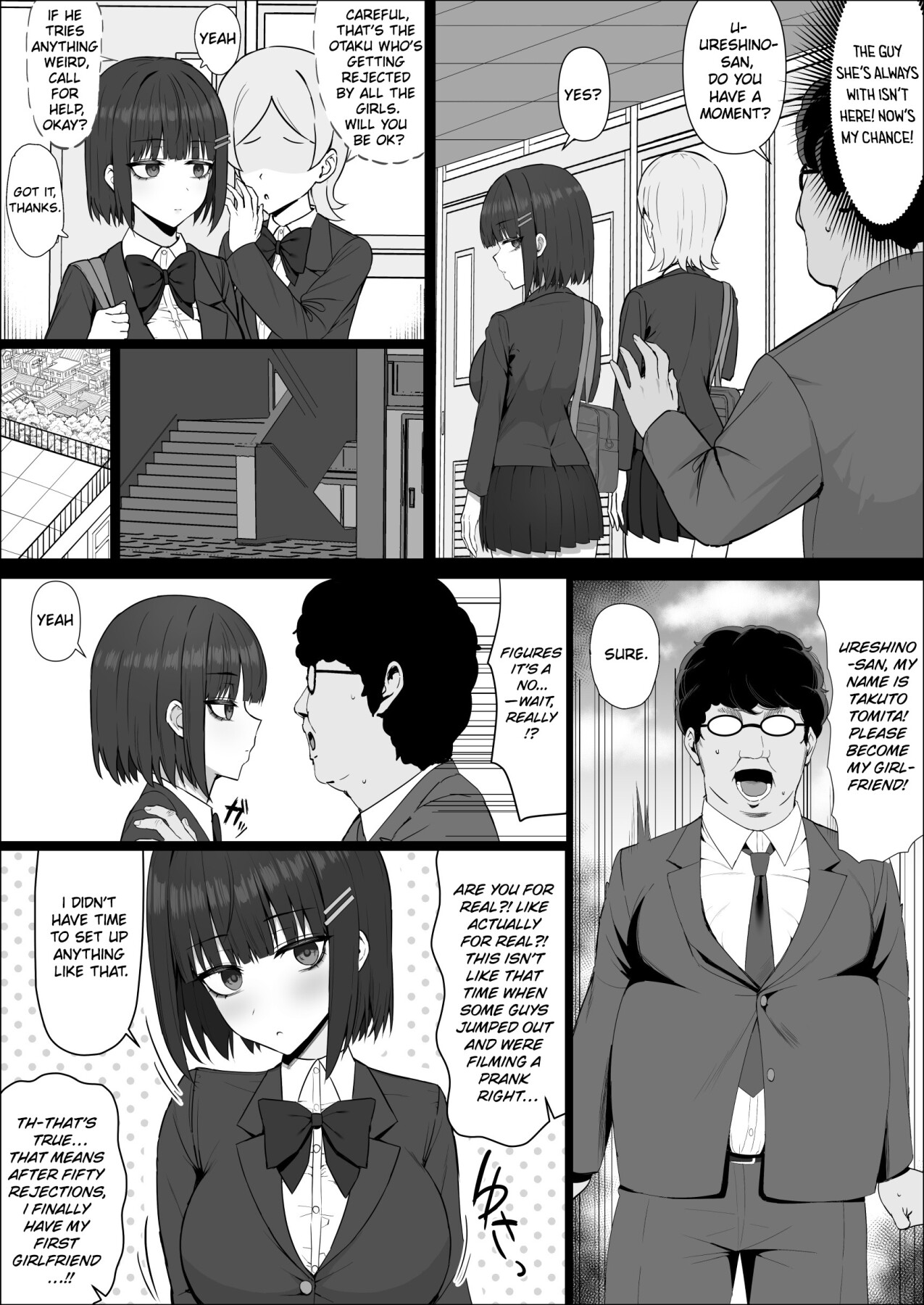 Hentai Manga Comic-My Expressionless Childhood Friend Was Snatched Away by a Creepy Otaku and Was Having Lovey-Dovey Tongue-Kissing Sex-Read-7